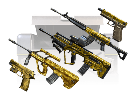 Golden Camo Mega Crate A